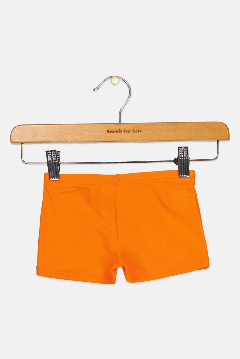arena Kids Boy Brand Logo Swimwear Brief, Orange - Image 3